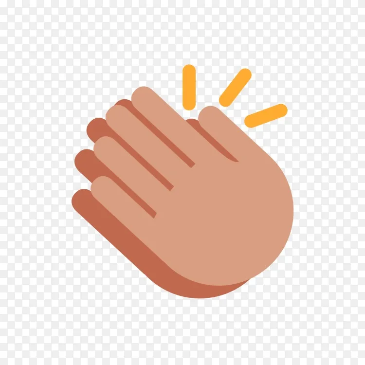表情符号绘制祈祷手电脑图标鼓掌.表情符号