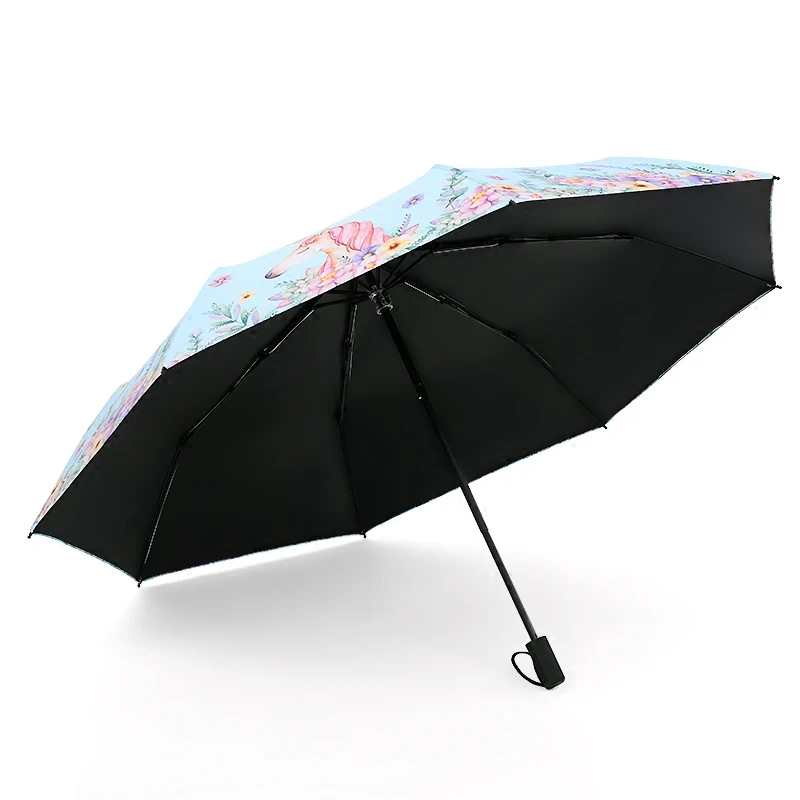 Подарок девушке солнцезащитный зонтик с УФ-защитой дкладные Зонты студент зонты для обоих зонт от солнца и женский зонтик