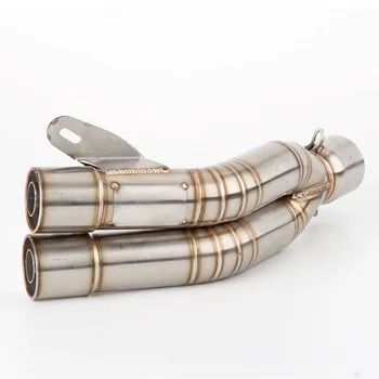 

51mm Universal Motorcycle Double Exhaust Muffler Pipe With DB Killer For CB600F CB 600 F cb600f Hornet CBR600F CBF600SA CB300F