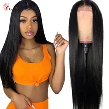 4x4 закрытие парик прямой перуанский парик на кружевной основе предварительно выщипанные Детские волосы Средний Коричневый Кружева 10-3" 180 плотность человеческих волос парики BeautyLumina