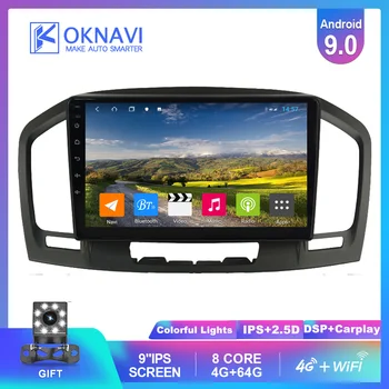 

OKNAVI for Opel Insignia Android 9.0 2009-2013 Car Radio Multimedia Video Player GPS Navigation Stereo Accessories Free camera