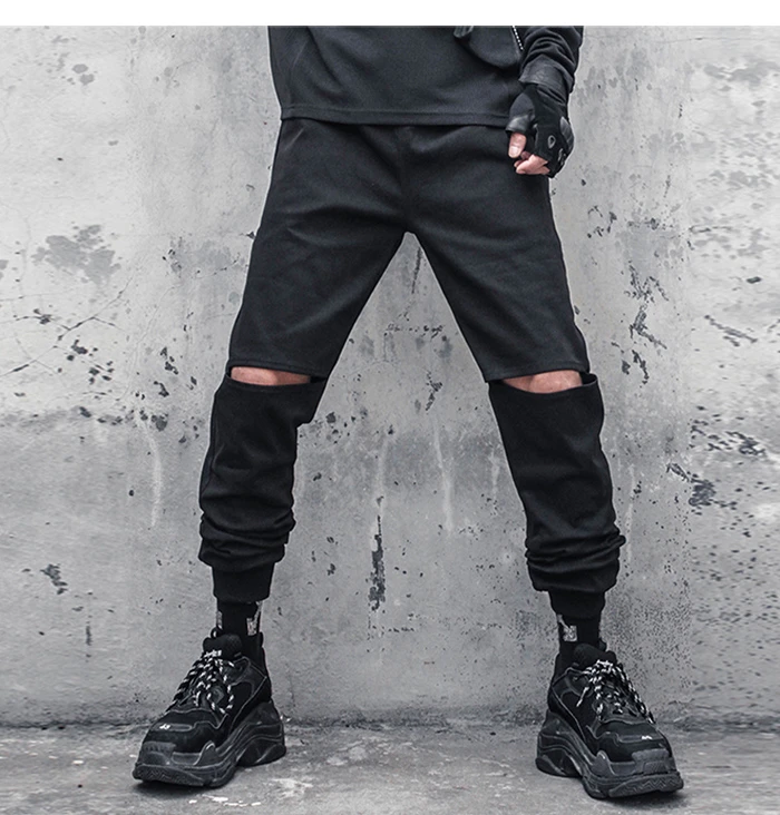 11 BYBB'S DARK Tactical Cargo Pants Men Hip Hop Streetwear Openning Design Trousers Pants Techwear Joggers Men Punk Clothing cargo sweatpants