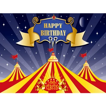 

Photography Backdrop Red Circus Tent Carnival Backdrop Kids Birthday Party Photo Background Table Decor studio Prop