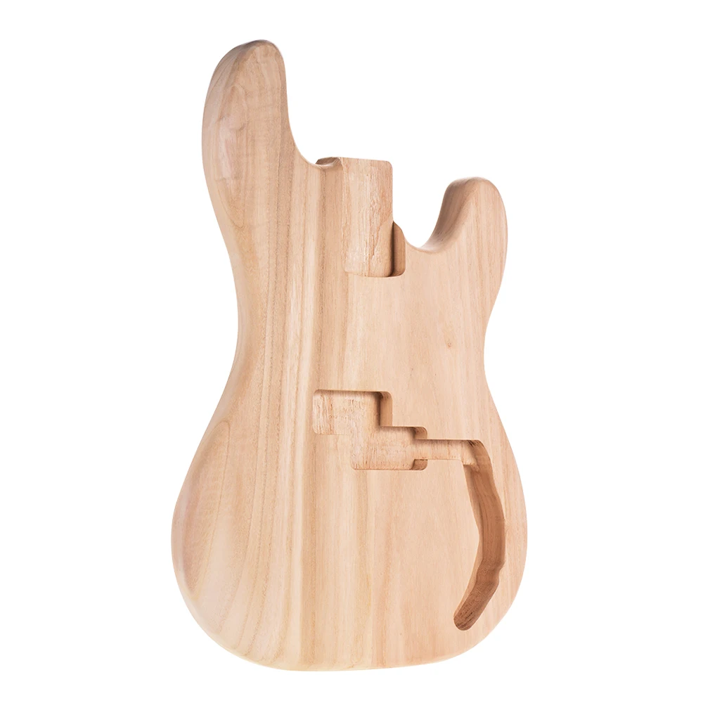 

Hot New Muslady PB-T02 Unfinished Electric Guitar Body Sycamore Wood Blank Guitar Barrel for PB Style Bass Guitars DIY Parts