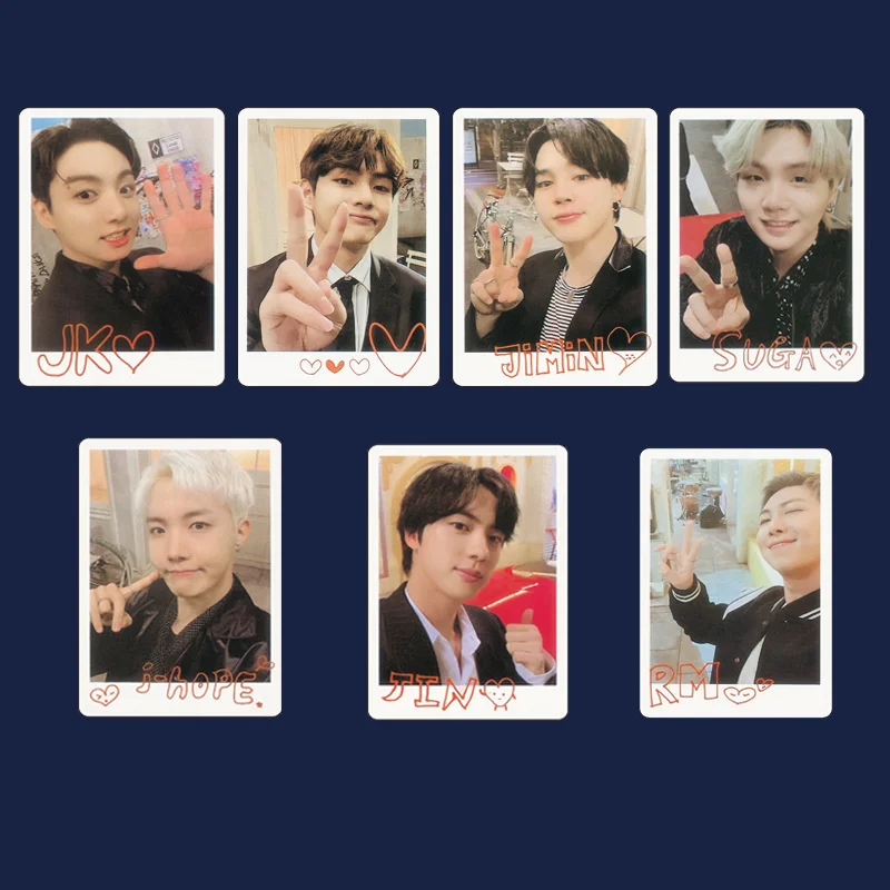 KPOP Bangtan Boys Concertcard Smallcard Randomcard Polaroid Sweatercard LOMOcard Postcard K-POP BangtanBoys Thank You Card