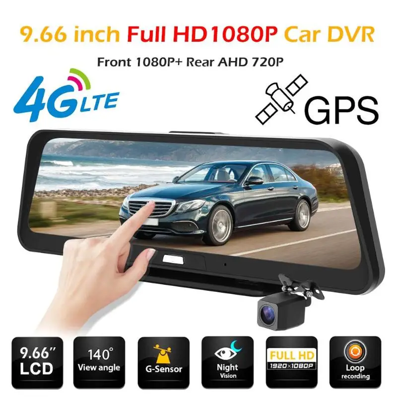 Phisung E98 FHD 1080p Автомобильный видеорегистратор и качественный модная атмосфера 4G Android 5,1 gps навигация двойной объектив Dashcam
