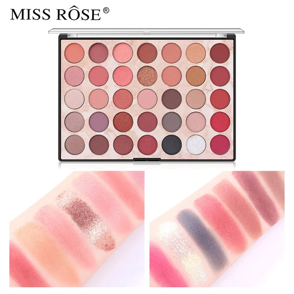 MISSROSE перламутровые блестящие тени для век Пудра матовые тени для век косметический макияж 35 цветов Палитра теней для век макияж 1216