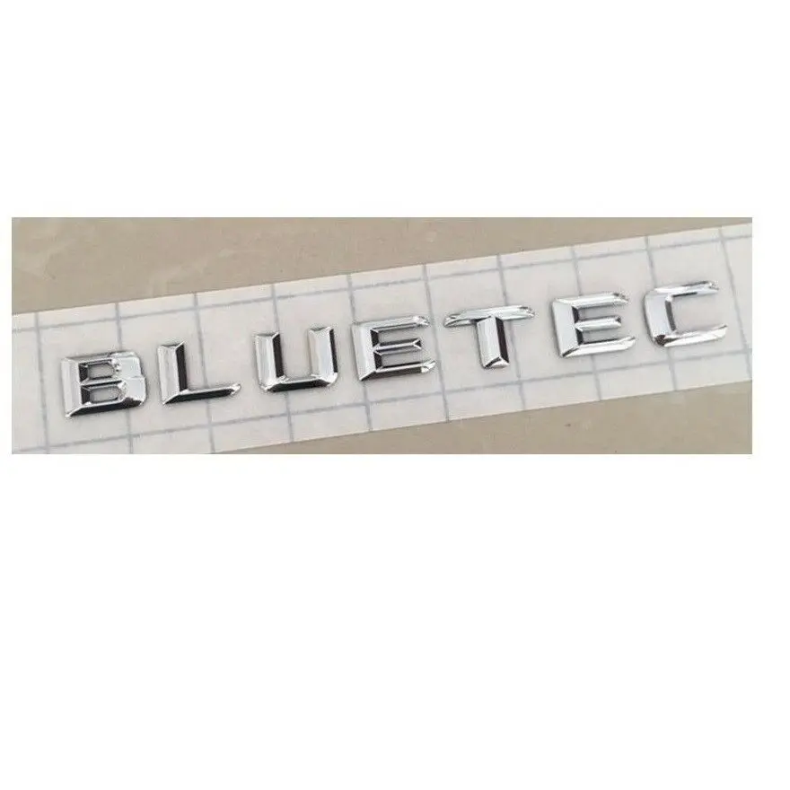 1PCS Chrome 3d FOR Letters BlueTEC Trunk Badge Emblem Sticker for Mercedes - Цвет: 1PCS