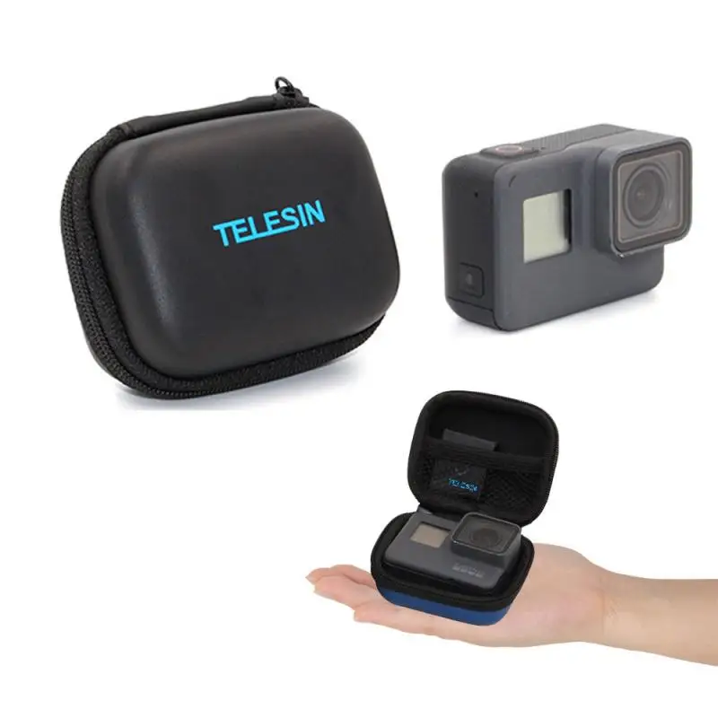 

1PCS Mini Protable Storage Travel Bag Box For Hiking Climbing Riding For GoPro Hero 8/7/6/5/4/3 2018 Black For Osmo Action RE8