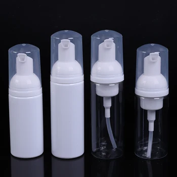 

1PC 50ML/60ML Bubbler White/Clear Foaming Mousse Bottle Shampoo Lotion Shower Gel Foam Pump Bottles Travel Use