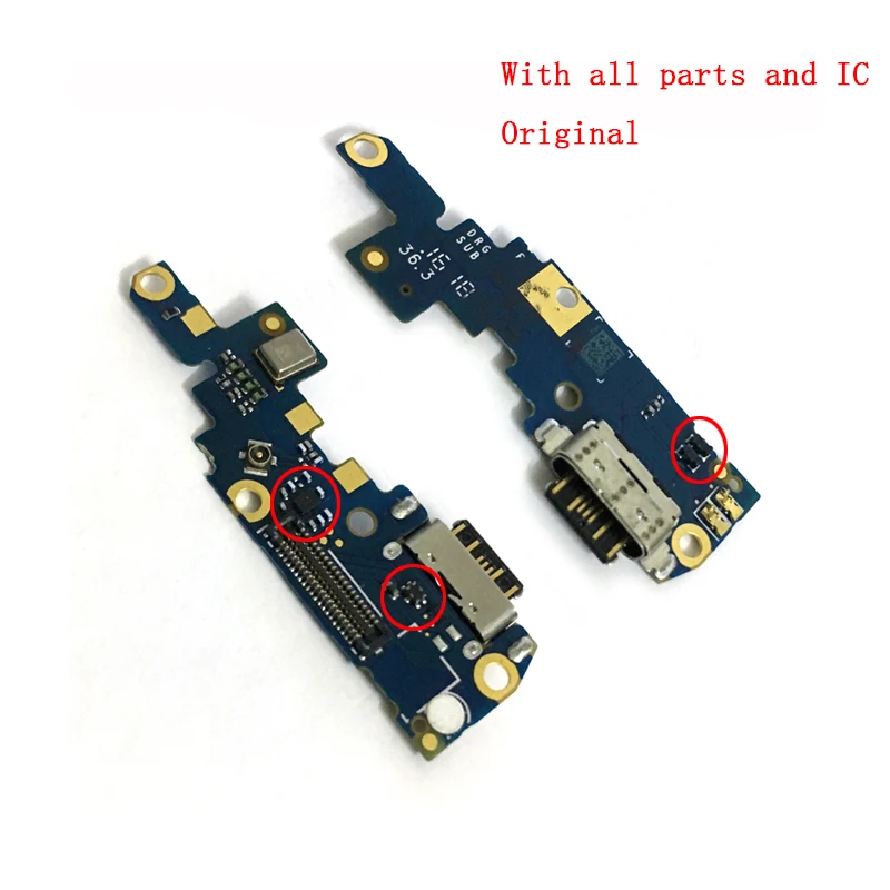 Usb-разъем для зарядки док-станции для платы микрофон гибкий кабель для Nokia X6 6,1 Plus TA-1099/1103 type-C