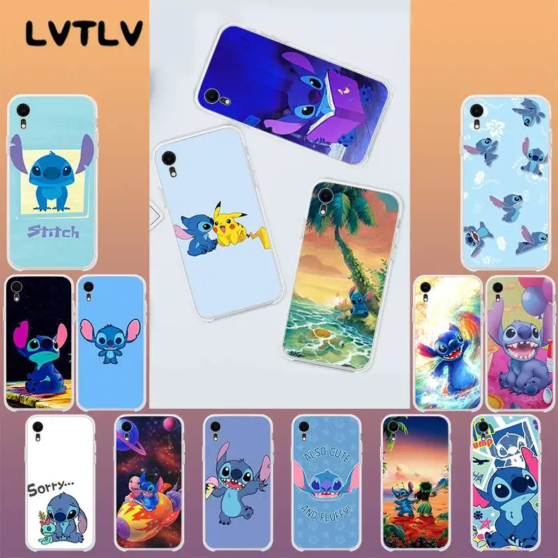 LVTLV милый Лило Ститч ТПУ мягкий чехол для телефона iPhone 11 pro XS MAX 8 7 6 6S Plus X 5 5S SE XR |