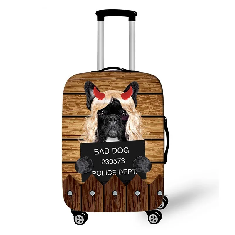 18-32 Inch Animal Travel Suitcase Cover 3D Printed Elastic Luggage Protective Cover Anti-dust Trolley Case Travel Accessory - Цвет: E