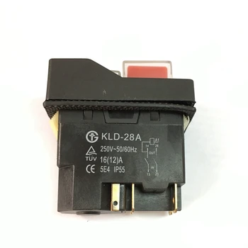

1PC AC250V 16A Waterproof Electromagnetic Push Button switch 4/5Pin KJD17 KLD-28ACK-21 220-240V protection Starter Safety Switch
