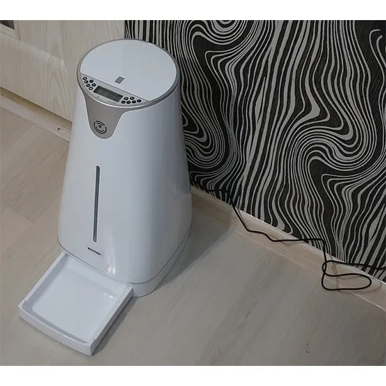 Автоматическая кормушка и поилка для домашних животных SITITEK Pets Prо 4-разовое питание програмируемый дозатор для корма