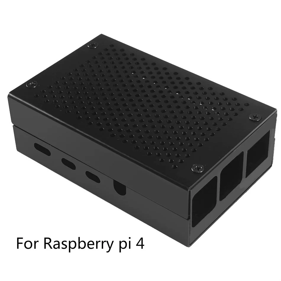 Raspberry Pi 3 4 чехол алюминиевый серебристый зеленый черный чехол металлический корпус RPI 4 коробка совместима с Raspberry Pi 3 Model B - Комплект: raspberry pi 4