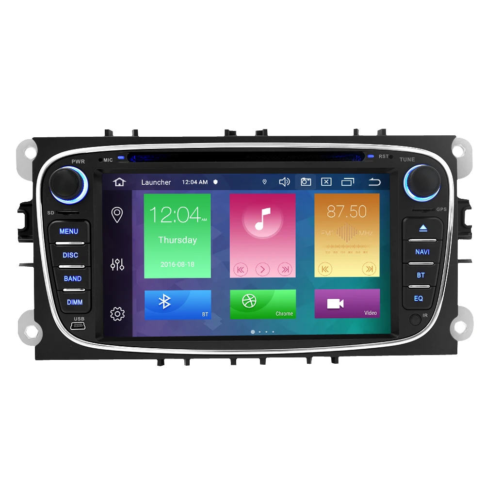 Android 9,0 Автомобильный DVD стерео плеер gps Мультимедиа для Ford Focus авто радио RDS gps ГЛОНАСС навигация