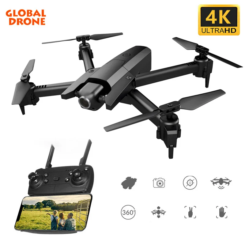 Глобальный Дрон GW106 4K профессиональные Дроны с камерой Hd RC вертолет развивающие