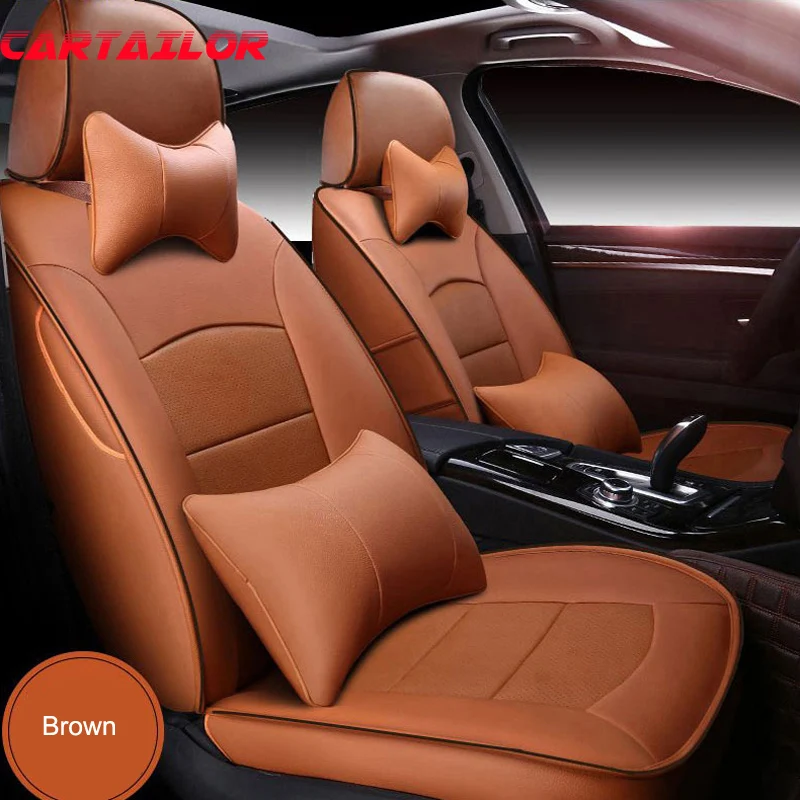 US $314.64 CARTAILOR Cover Car Seat Leather For VOLVO V40 Seat Covers Cars Accessories Automobiles Seats Cover Set Custom Cushion Protector