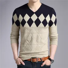 *#Best Price 2019 Cashmere Woolen Sweater Men Autumn Winter Slim Fit Men Argyle Pattern V-Neck Pullovers and Jumpers Men Christmas Sweaters *#Best Price 2019 Cashmere Woolen Sweater Men Autumn Winter Slim Fit Men Argyle Pattern V-Neck Pullovers and Jumpers Men Christmas Sweaters