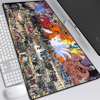 

3mm Anime Large Naruto Pad Mouse Mat HD Print Computer Gamer Locking Edge Mousepad Keyboard Mice Mats Pad Waterproof 30x80cm