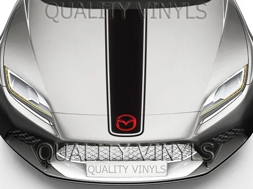 

For MAZDA HOOD RACING STRIPES 2 3 6 MX-5 RX-8 MPS MIATA DECAL STICKERS VINYL