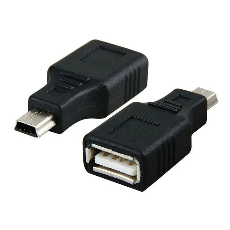 Адаптер OTG черный USB 2 0 A гнездо к Micro B 5 Pin Male mini адаптер 2019 Новый конвертеры для
