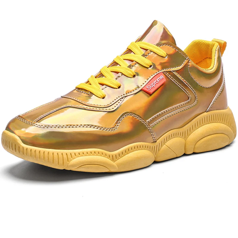 

Men Brand Thick Sole Fashion Sneakers Leather Men Casual Shoes Footwear Male Designer Shoes Rubber Mens Flats Walking Shoes 2020