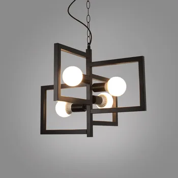 

Modern Cage Pendant Light Iron Minimalist Retro Scandinavian Loft Pyramid Pendant Lighting Metal Hanging Lamp E27 Indoor