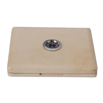 

Portable Reed Container Protective Box 5 Slots Case with Mini Hygrometer for Sax