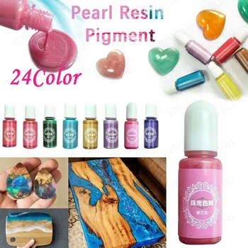 

10ml Pearlescent Pigment Powder Liquid Pearl Resin Pigment UV Resin Epoxy For DIY Pendant Making Crafts Jewelry Accessories