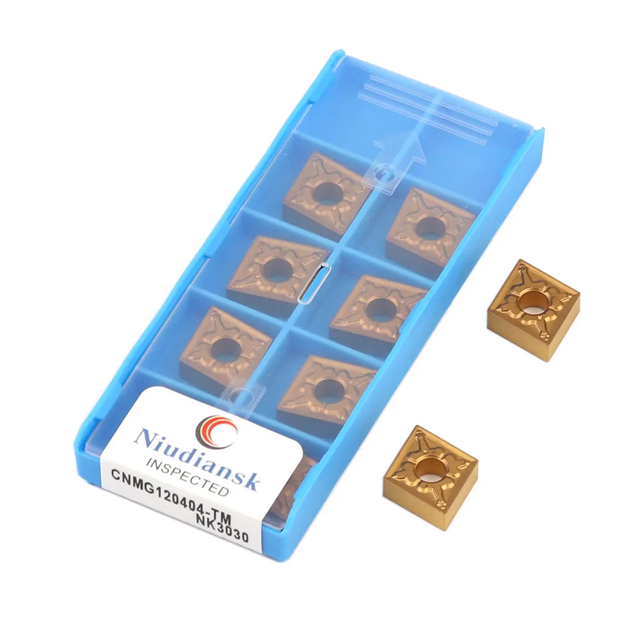 

CNMG120404-TM NK3030 External Turning Tool CNMG120408-TM NK3030 Wear-Resistant Carbide Inserts CNC Lathe Tool Steel Cutting Tool