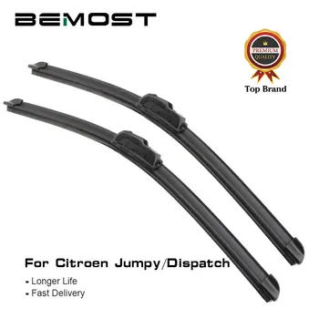 

BEMOST Car Front Windshield Wiper Blades For Citroen Jumpy&Dispatch 1995 To 2018 Fit Bayonet Arm/Fit U Hook Arm Car Styling