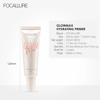 FOCALLURE Makeup Primer Pore Blurring Oil Control Cosmetics For Face Long Lasting Professional Smooth Skin