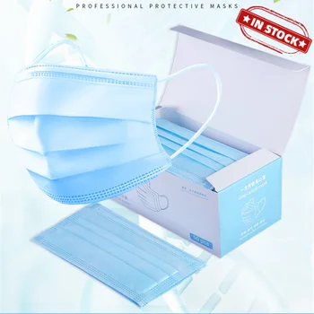 

50pcs Disposable Protective Mask In Stock! Dust-proof Breathable MaskAnti-fog Unisex Dust Mask Health And Safty Fast shipping 20