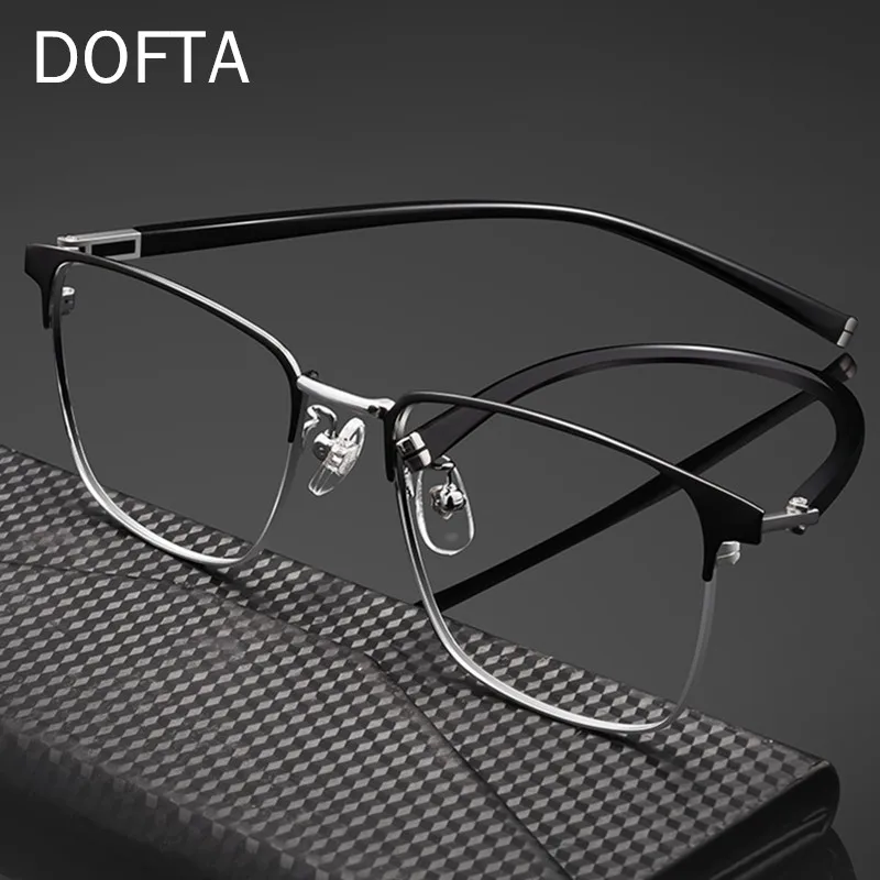

DOFTA оправа для очков для близорукости Мужские квадратные оправы для очков по рецепту Новые полные оптические корейские очки 5378