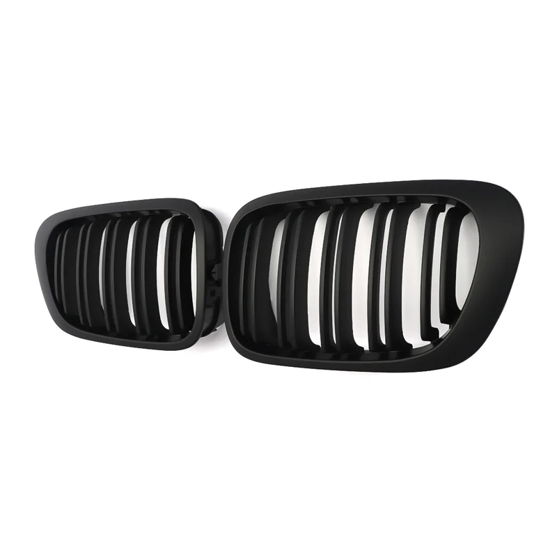 MagicKit матовый черный автомобиль почек передний бампер Гриль 2 планка Линия для BMW