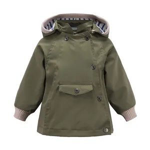 Image 1 - Gran oferta 2020, chaquetas impermeables a prueba de viento para bebés y niñas, chaquetas de doble cubierta para niños, prendas de vestir