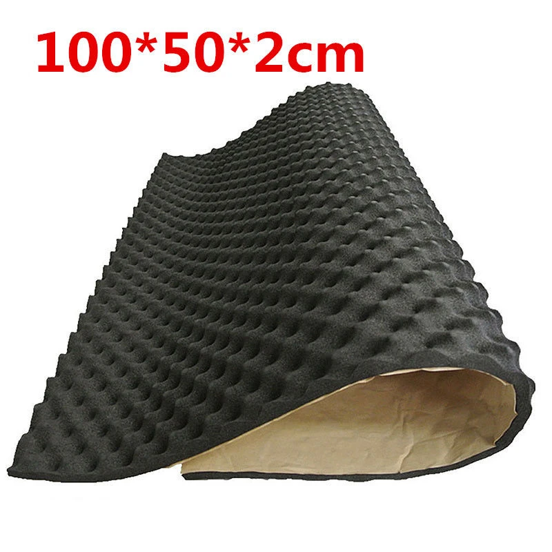 50cmx50cm Car Sound Deadener Noise Insulation Acoustic Dampening Foam  Subwoofer Mat Interior Accessories Heat Insulation Cotton - AliExpress
