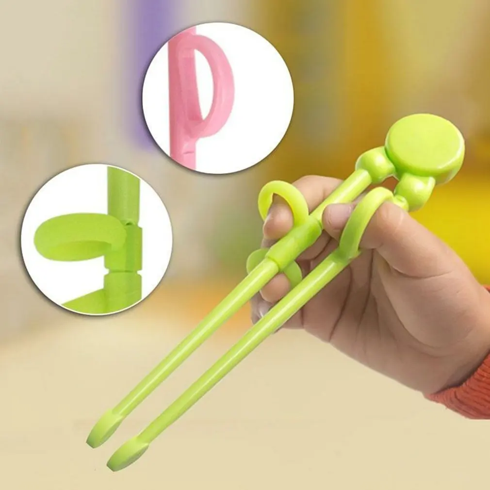 Chopsticks For Kids Cartoon Learning Chop Sticks Reusable Training Cute Children Tableware Practice Chopstick | Мать и ребенок