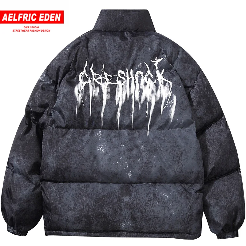 Aelfric Eden Tie dying, мужские парки с капюшоном, уличная одежда,, повседневная стеганая куртка, пальто, Harajuku, теплая ветровка