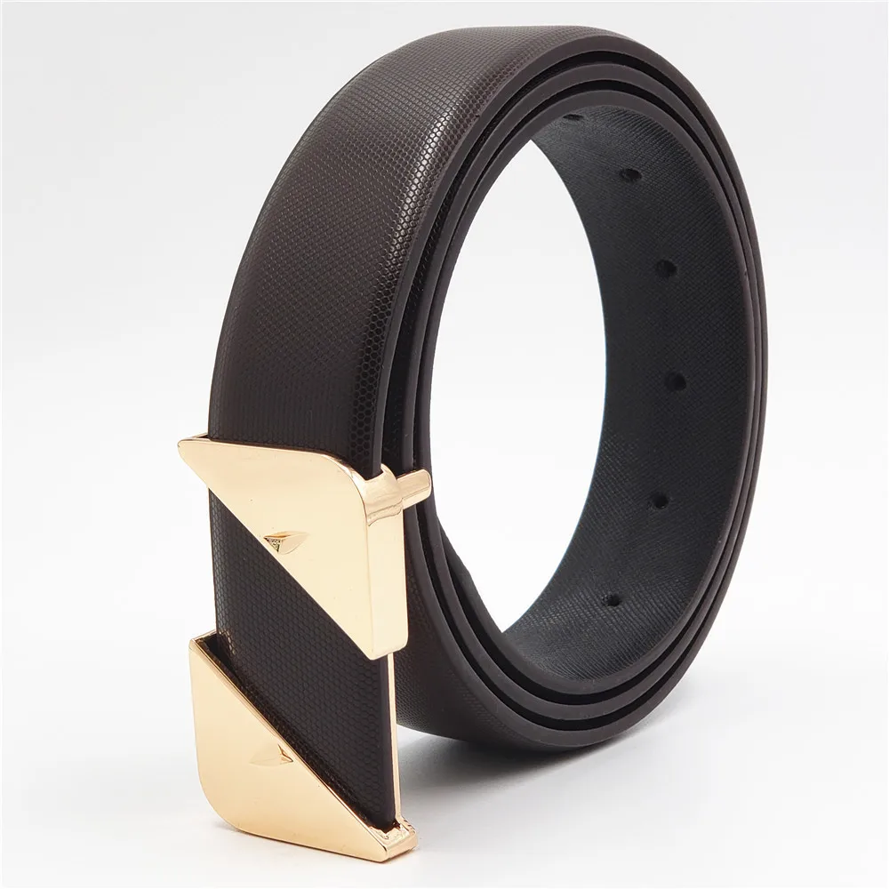 

New Brand Designer Mens Belts Luxury Real Leather Belts for Men Metal Buckle Man Jeans Pants Genuine Leather Belt Male Strap