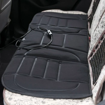 

12V Black Car Heated Rear Seat Cushion Warmer Cover For Car Sets Car Heater Pad