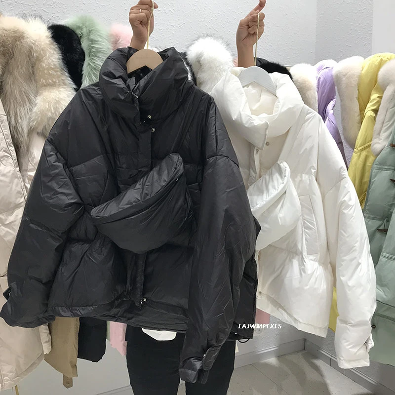 2020 New Winter Short Down Coats with bag Korean