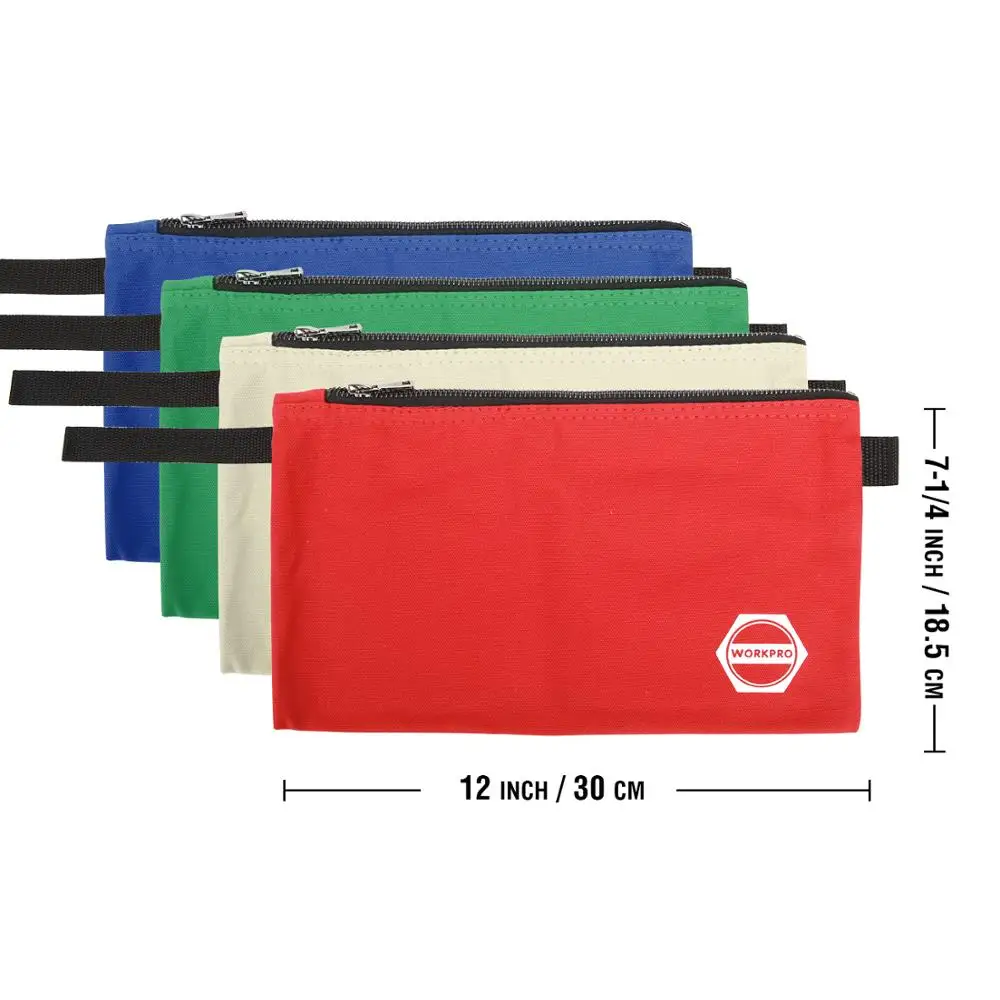 WORKPRO холст инструмент сумки для хранения сумок с застежкой молнией канцелярские