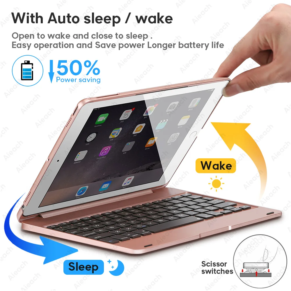 Чехол книжка для iPad Air 1 2 Mini 5 4 3 130 ° с функцией сна/пробуждения 2017 5th 6th Pro 9 7|Чехлы