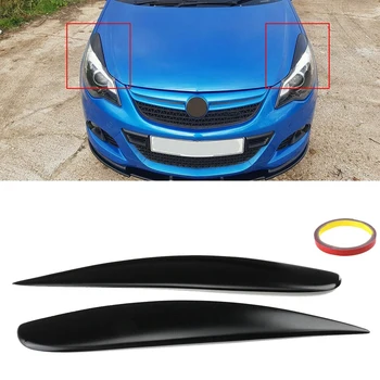 

Car Headlight Lamp Eyebrow Spoilers Matte Sticker Protection for Vauxhall Corsa D VXR 2006-2014