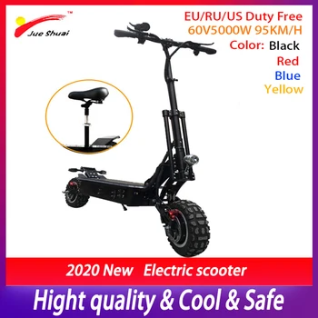 

11inch Off Road Electric Scooter 60V5000W 95km/h Dual Motors Adult E Scooter Foldable Hoverboard Patinete Electrico Skateboard