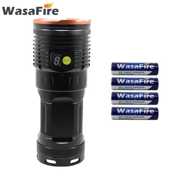 

8 Leds Rechargeable Flashlights 8000LM Self Defense Torch Lamp Waterproof 4 Modes V3 Tactical Lanterna with 18650 Battery