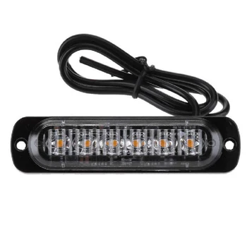 

Car LED Flash Light Warning DC 12V-24V Spare Yellow Accessories Safety